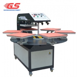 6 Platens Automatic Heat Press Machine For T-shirts